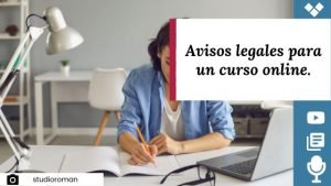 Avisos legales para un curso online